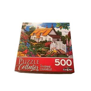 Lafayette Art: Flower Cottage 500 Piece Puzzle